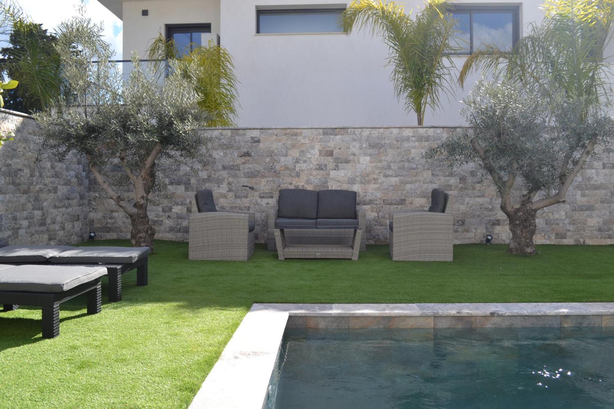 Etoile Du Berger Saint Aygulf 3 Villas Et 4 Appartements Jardin Individuel Et Piscine Chauffee En Saison - La Mer Et Les Plages 450 M Экстерьер фото